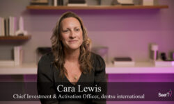 ‘An Inspiring Underdog’: Dentsu’s Cara Lewis on Addressable TV’s Growth